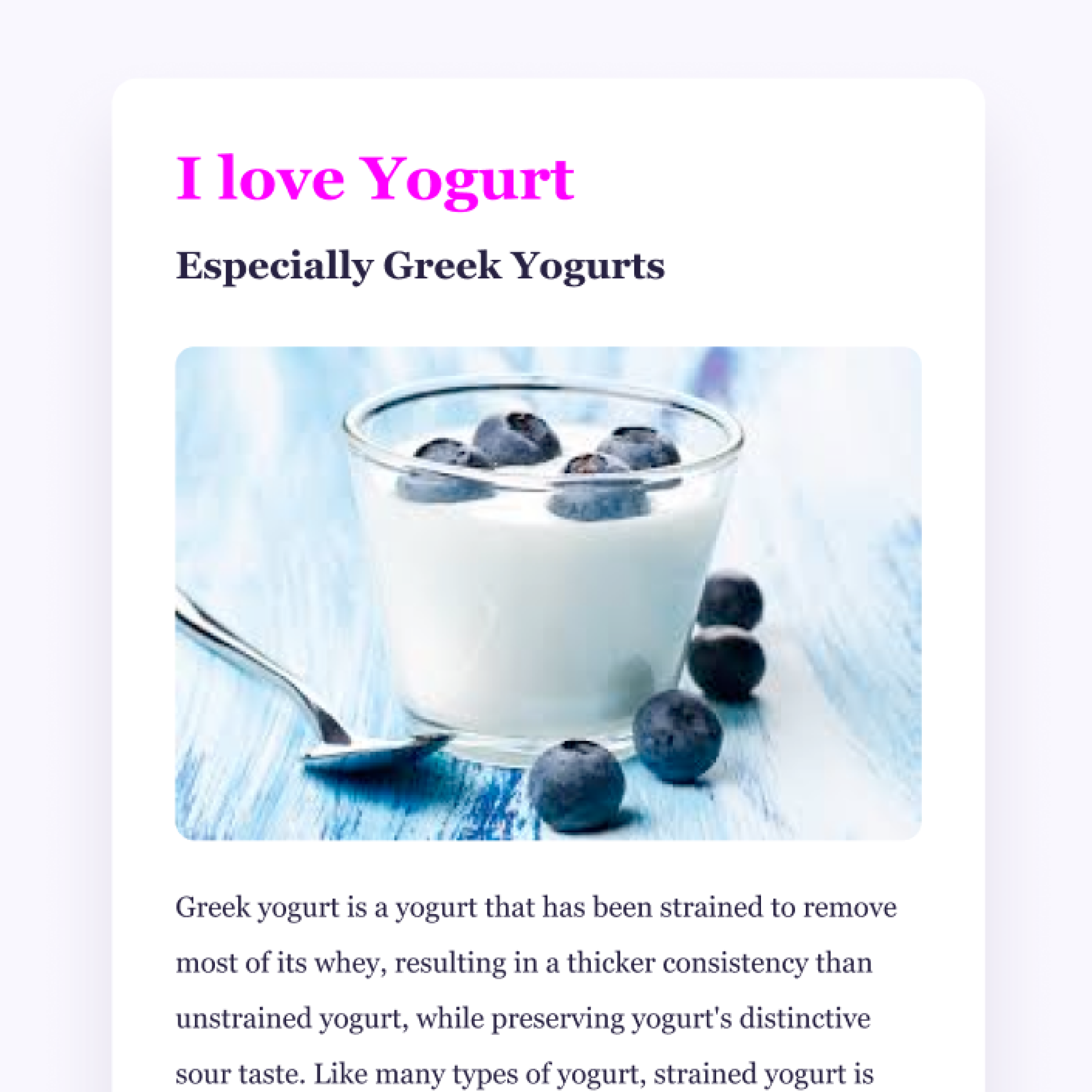 a picture of yogurt